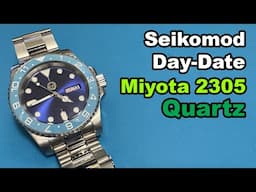 Miyota 2305 Submariner Quartz Watch Build seikomod