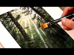 Painting a Forest in my Sketchbook