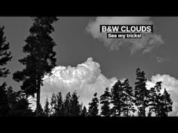 Black and white clouds – why and how?