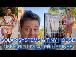 🇵🇭 Solar Systems Portable Fixed Tiny House Construction Progress OFF GRID ISLAND FAMILY PHILIPPINES