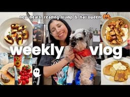 WEEKLY VLOG (new glasses, new meal & snack ideas, reading slump & more)