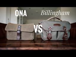 Ona VS Billingham - Who makes the best Compact Camera Bag?