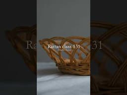 131.라탄 원형 꽃무늬 과일 바구니만들기[라탄공예]취미,온라인클래스 Rattan Craft :Make rattan round basket,tray,wicker craft,cane