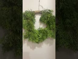 Transform your garden trimmings into a beautiful cedar wreath!  #DIYWreath #christmasdiy #shorts