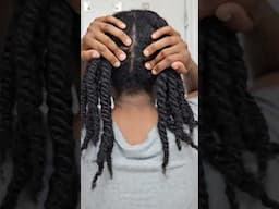 Easy natural hair twists style. #naturalhair #4chair #haircare