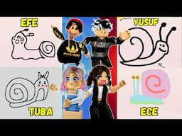 EN KOMİK RESİM😊AYŞEM ECE ARI💥ARIGİLLER🐝ROBLOX SPEED DRAW