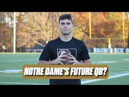 EXCLUSIVE highlights of Notre Dame QB commit Blake Hebert | Player comparisons, analysis, more