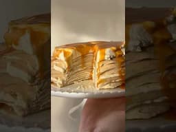 Enjoy this gingerbread crepe cake now or freeze it until Christmas #crepecake #christmas #dessert