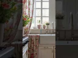 Shabby Chic Kitchen: Floral Curtains - Yay or Nay?