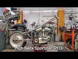 Handmade High Neck Sportster Pt13 Full Custom Build Harley-Davidson #Bike #harley