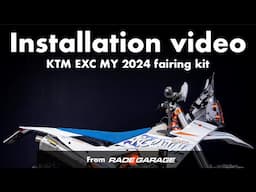 KTM EXC MY2024 Fairing kit Installation video by RADE/GARAGE