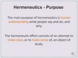 Hermeneutics -  Data Analysis Approch in Qualitative Research