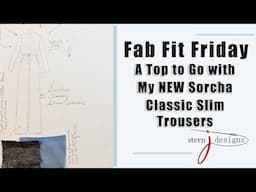 Fab Fit Friday:   A Top to Go with My New Cashmere Blend Sorcha Classic Slim Trousers