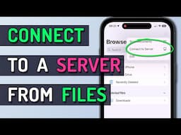 Connect to a File Server or NAS using Files on iPhone