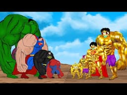 Rescue GOD BABY HULK & SPIDERMAN, SUPERMAN, BLACK PANTHER 2 [2024] | SUPER HEROES MOVIE ANIMATION