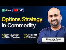 Options Strategy in Commodity | Live Webinar 🚨