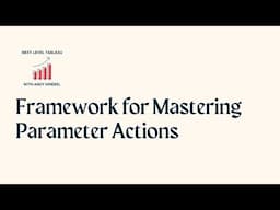 Framework for Mastering Parameter Actions