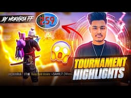 TOURNAMENT HIGHLIGHTS 🥷 FREE FIRE INDIA 🇮🇳 RED NUMBER IN TOURNAMENT 😳 MOKHRIA FF