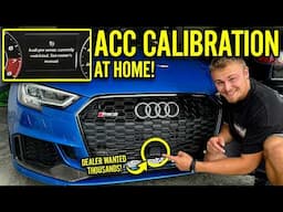 How To Calibrate ACC On Any Audi VW | Radar Alignment DIY For C1103