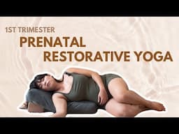 Prenatal Restorative Yoga for 1st Trimester | 12 Mins