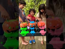 🎃Halloween Science Experiment for Kids🎃Fun Pumpkin Science for Kids #kidsshorts #scienceforkids