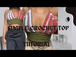 How to crochet a simple top/ perfect first project