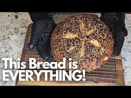 Super Easy Everything Bagel Artisan Bread Recipe - NO KNEAD | Beginner Friendly