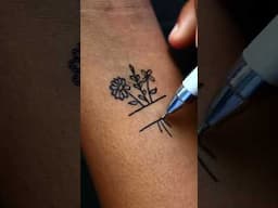 Heart cover flowers tattoo design 💐❤️😱 #viral #art #tattoo