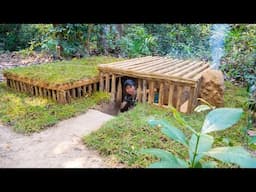 I Builds My Own Secret Underground Home Shelter to Live in the Jungle @girlthebuilder