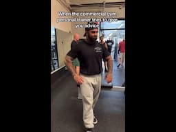 When The Commercial Gym Personal Trainer Gives Advice IG: johnny_tsunami americanbluecollar_ #funny