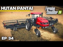 WE ARE SWATHING CANOLA! | Farming Simulator 25 - Hutan Pantai | Episode 34