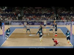 Volleyball France Antoine Brizard setting France - Italy 2024 Paris Olympics