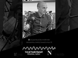 Yuval Noah Harari: ‘The truth is costly & difficult. Fiction is easy.’