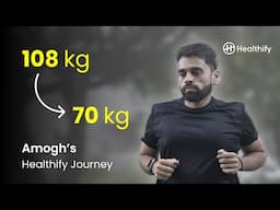 Amogh's transformation from 108 Kg to 70 Kg | Full video coming soon