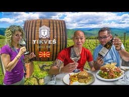 We Found Balkan WINE HEAVEN in Macedonia 🇲🇰 Full Macedonian Food & Wine Tour at Tikveš Winery!