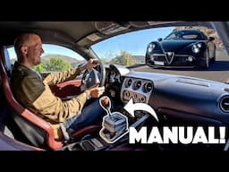 Driving A MANUAL Alfa Romeo 8C!