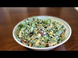 KALE AND SWISS CHARD SALAD. Harvest to plate