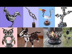 Scrape Metal Welding Ideas For Garden | Transforming Junk Into Beautiful Decor