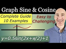 Graph Sine and Cosine Graphs Step by Step From Easy to Difficult