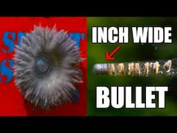 Massive 1 Inch WIDE bullet at 200,000 FPS - The Slow Mo Guys / @KentuckyBallistics