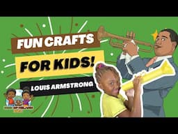 Louis Armstrong | Crafts for Kids | Paper Trumpet | Seed of Melanin Kids!