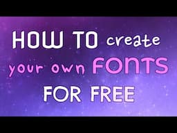 How To Create Your Own Fonts For Free (using calligraphr)