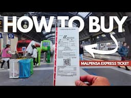 How to Buy Train Ticket MALPENSA EXPRESS Airport Train in MILAN