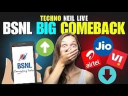 BSNL Big Comeback | BSNL 4G 5G Launch in 2025 | Jio Satellite Internet Launch #technoneillive