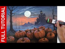 LIVE / Painting Pumpkins in the Moonlight in Acrylics / JMLisondra