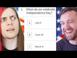 English guy takes American citizenship test vs American