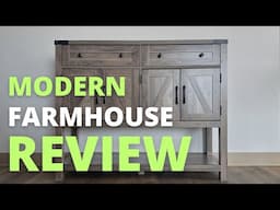 HOSTACK Buffet Sideboard Cabinet with Storage Review | Farmhouse Buffet Sideboard Cabinet