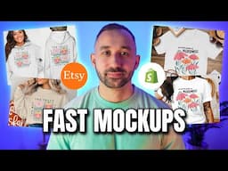 The FASTEST Mockup Generator for ETSY & SHOPIFY! (MyDesigns Mockup Profiles Tutorial)