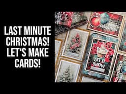 Last minute Christmas! We're making simple & quick Christmas cards!