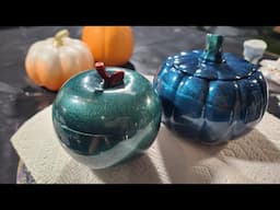 Poisoned Apple, Benevolent Pumpkin!  TLP's in Resin for Spooky Season!